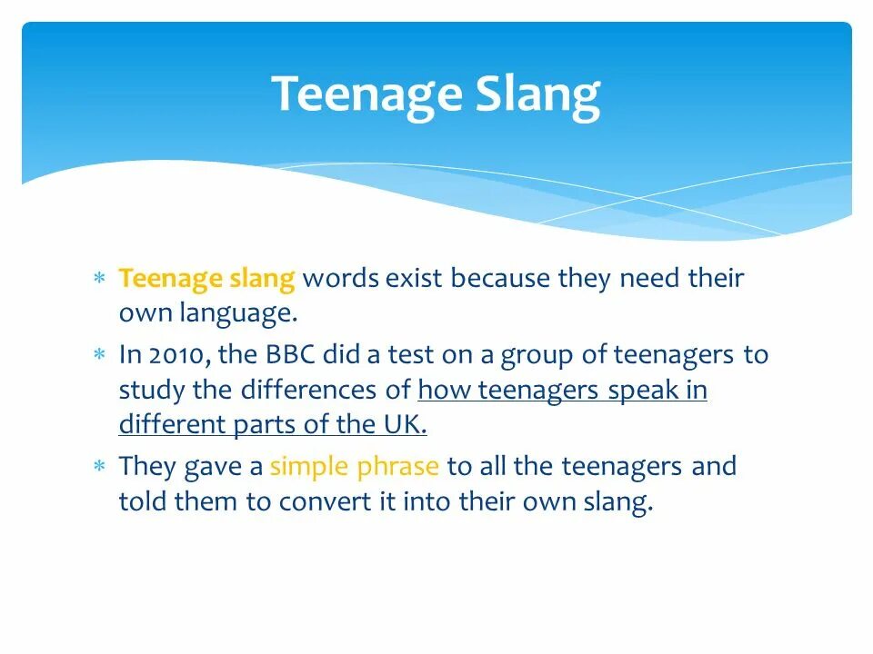 Own language