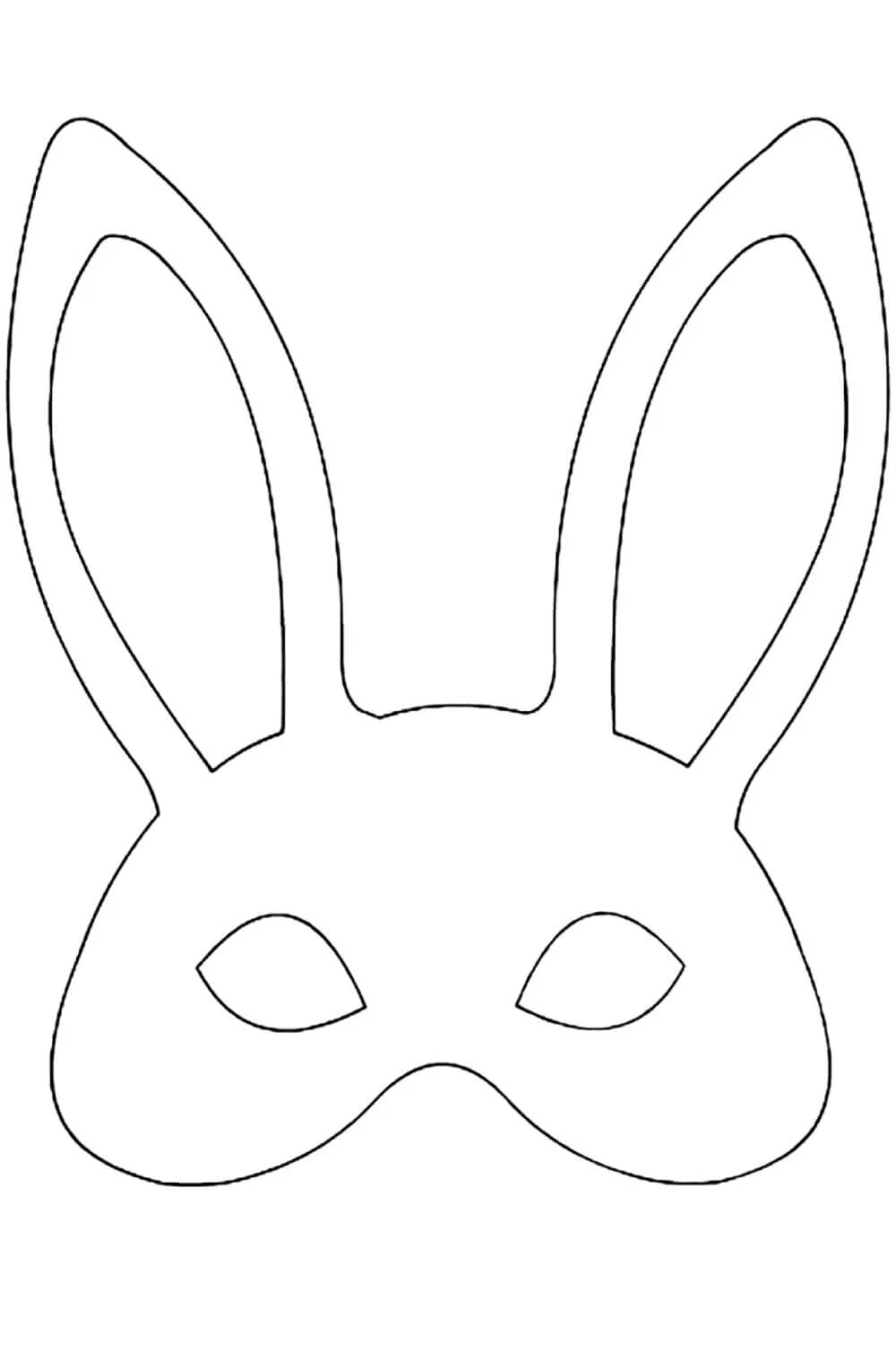 Шаблон масок для детей в детском саду. Маска заяц. Карнавальная маска трафарет. Маска карнавальная "заяц". Трафарет - маска.
