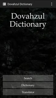 Dovahzul Dictionary.