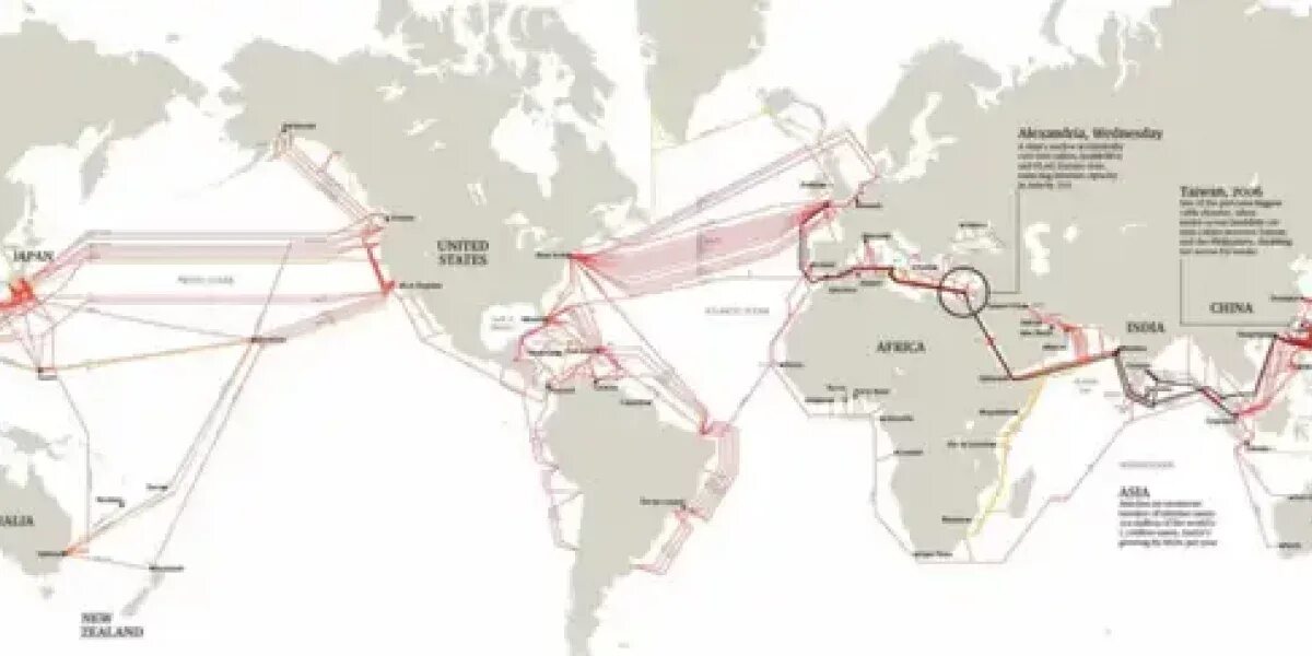Кабели интернета в мире. Схема прокладки оптического кабеля по дну океана. Схема прокладки ВОЛС. Схема кабелей связи между континентами. Схема прокладки оптоволокна.