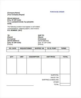 Purchase order