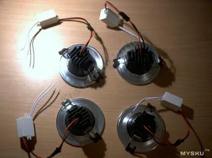 Установка диодных светильников
