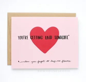 Funny Valentines Card Naughty Valentine's Day Card.
