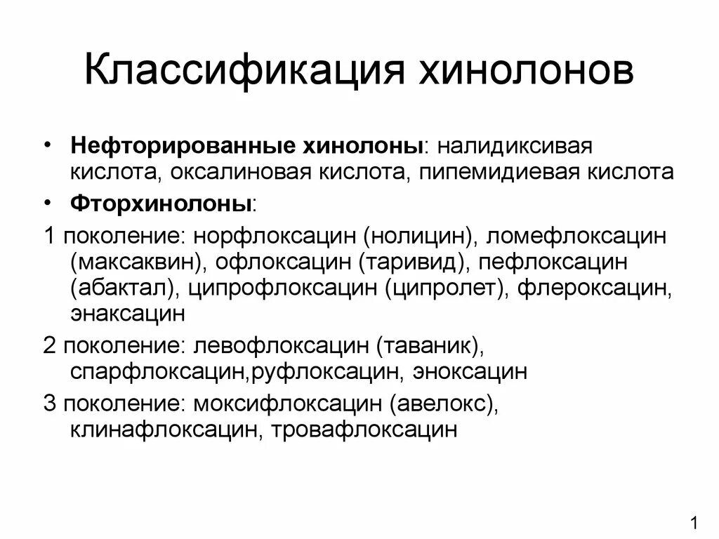 Группа фторхинолонов антибиотики препараты. Производные хинолина нефторированные хинолоны. Классификация хинолонов и фторхинолонов. Хинолоны классификация фармакология. Хинолоны и фторхинолоны классификация.