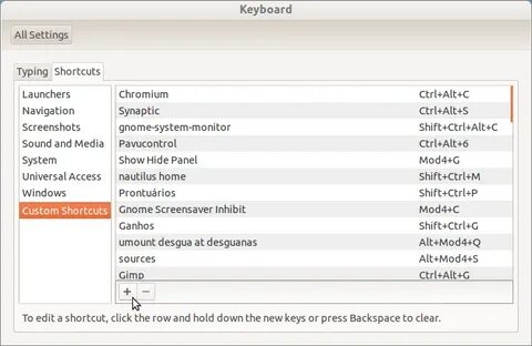 Gnome shortcuts
