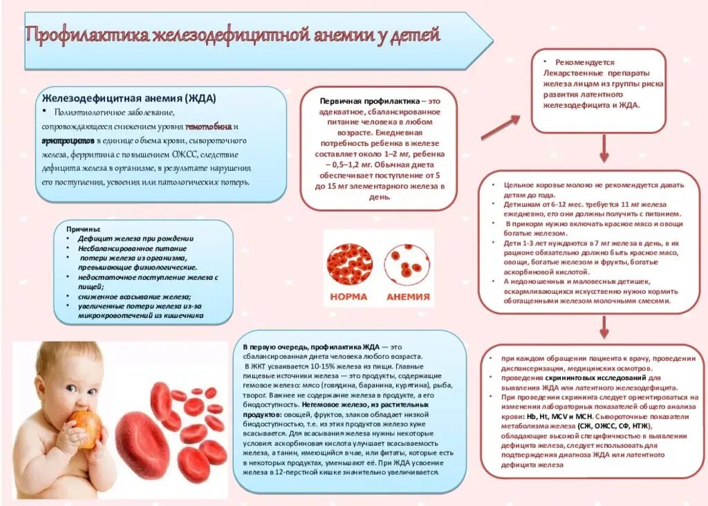 Профилактика анемии у детей памятка. Профилактика малокровия у детей. Памятка диета при жда у детей. Памятка диета при железодефицитной анемии у детей. Гемоглобин кормящей мамы