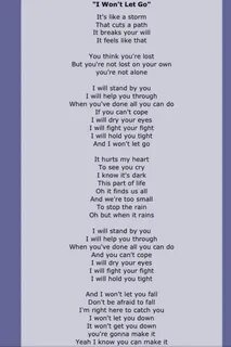 Песня let your go