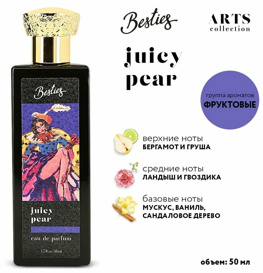 Dulce pear laurent. Туалетная вода besties. Парфюмерная вода `besties` Arts juicy Pears. Подружка парфюмерия. Подружка духи женские.