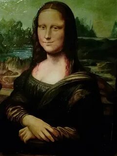 The mona lisa paint