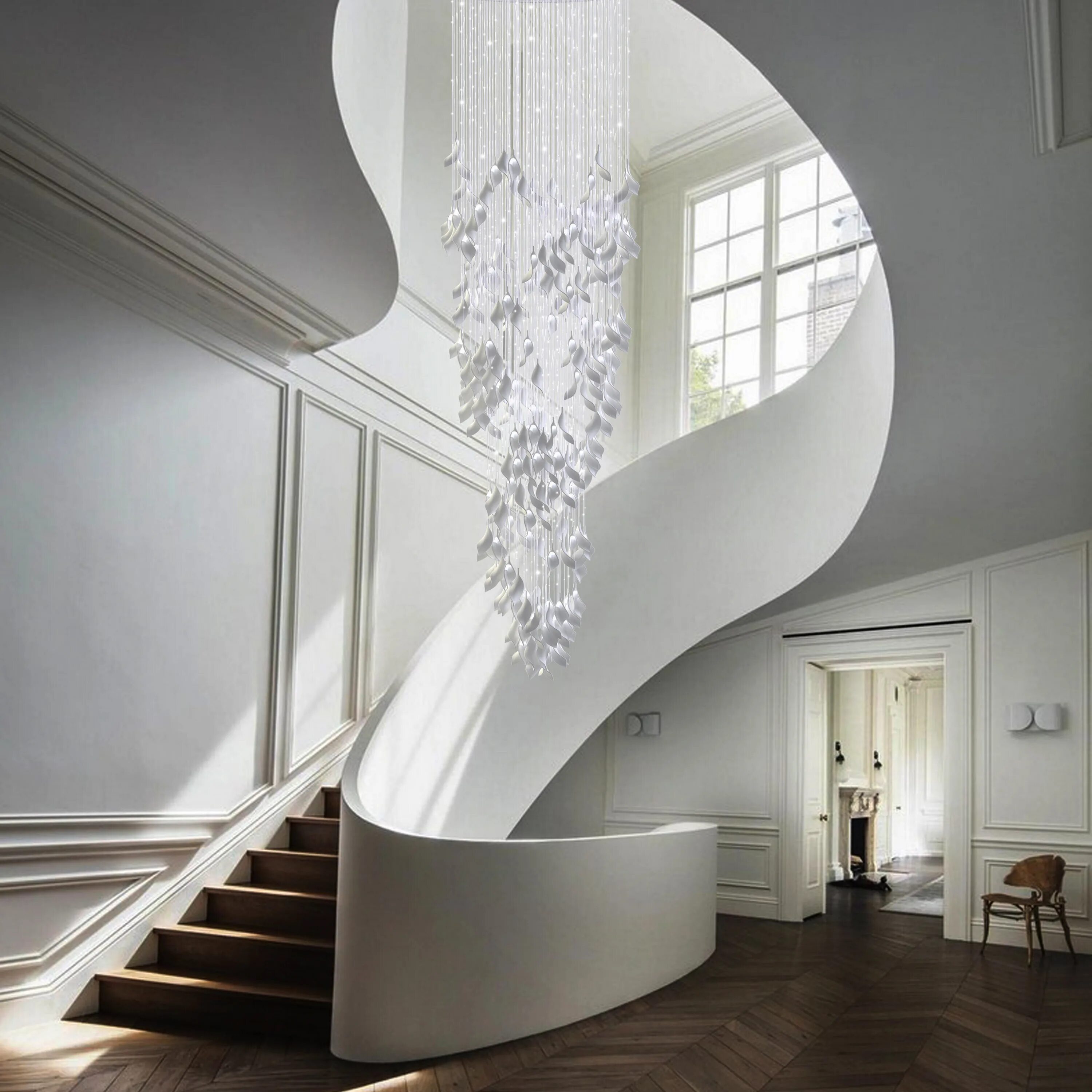 Монолитные решения. Заха Хадид стиль в архитектуре. Необычные лестницы. Лестница в интерьере. Современные лестницы.
