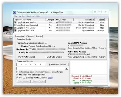Check mac address