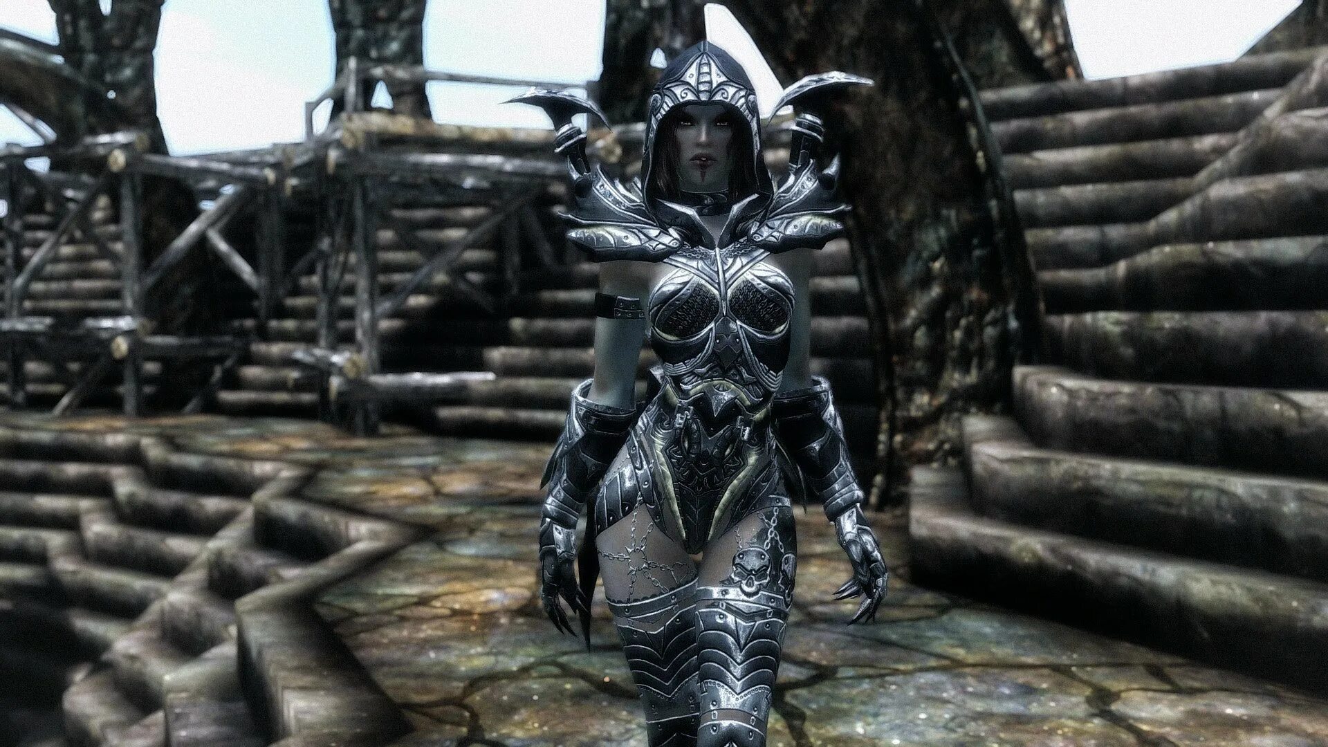 Скайрим как получить броня. Daedric reaper armor скайрим. скайрим daedric armor. броня жнеца скайрим. серана даэдрическая броня.