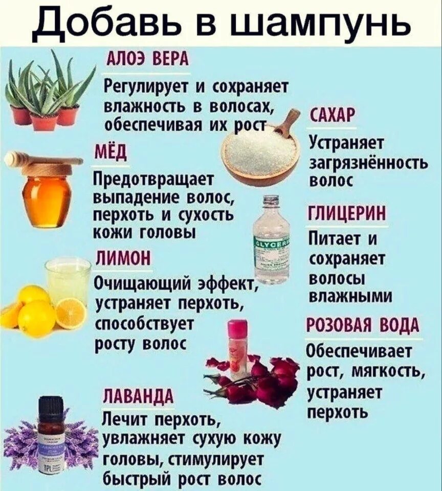 Что добавить в шампунь