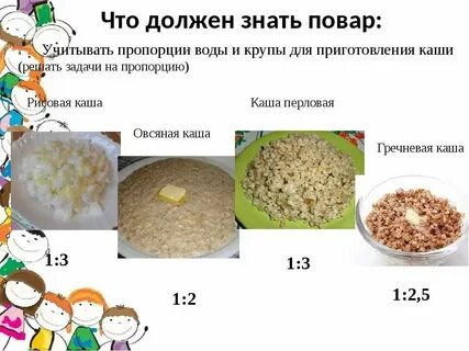 Какие пропорции при варке гречки