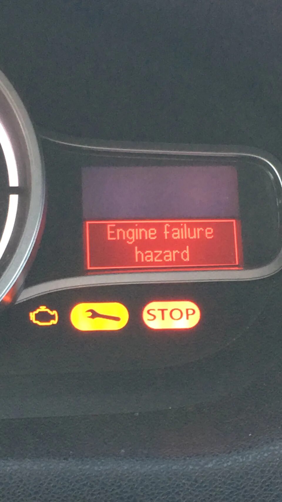 Engine failure. Engine failure
