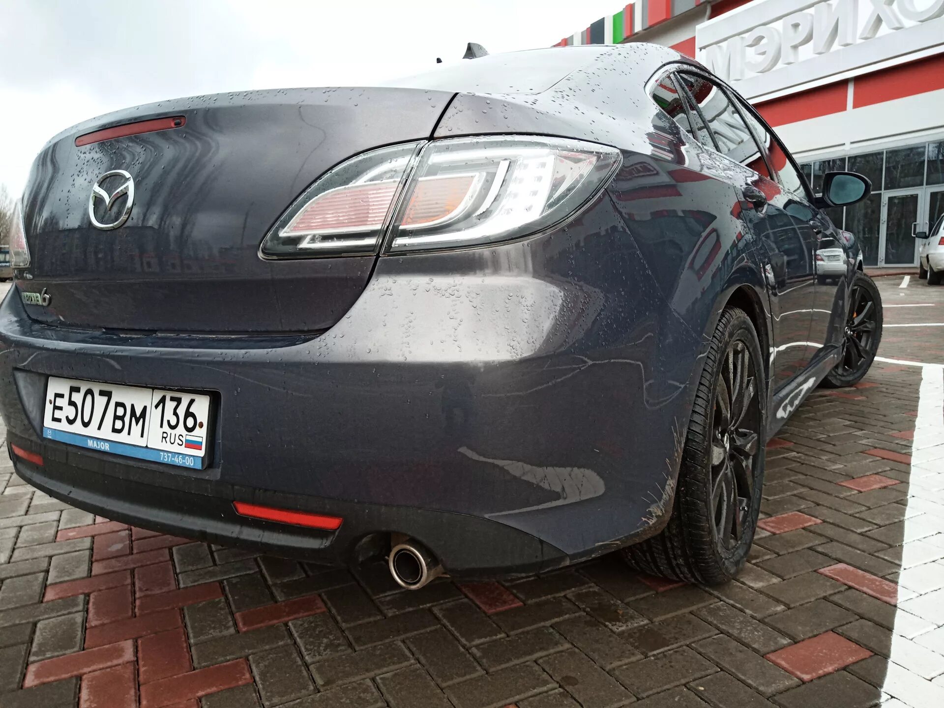 Насадки глушителя 90mm ATIHO - Mazda 6 (2G) GH, 2 л, 2007 года стайлинг DRIVE2