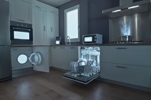 Dishwasher microwave