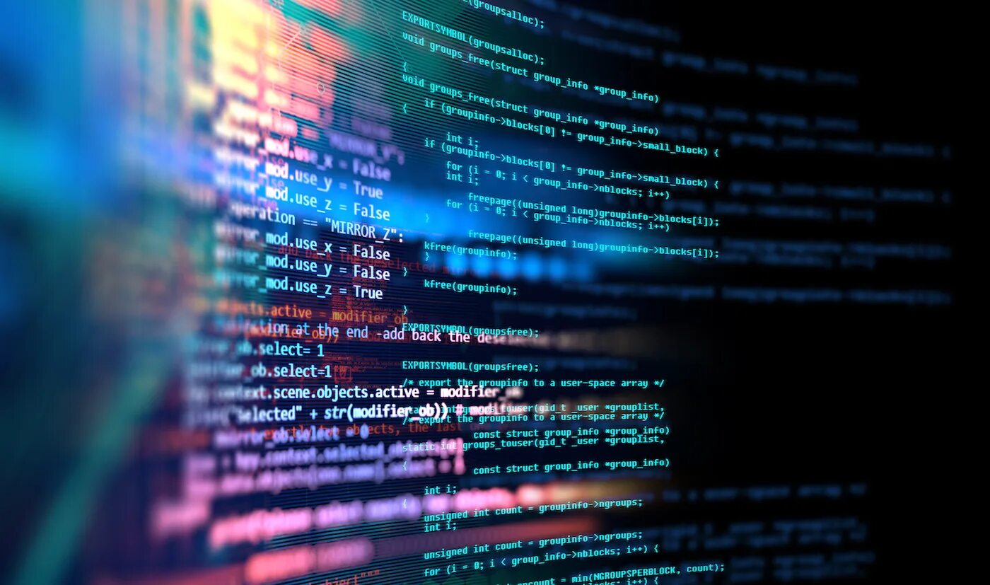 Programming code. Programming code