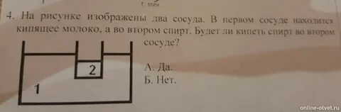 На рисунке показаны 2 сосуда