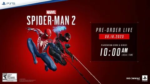 Marvel spider man 2 playstation 5
