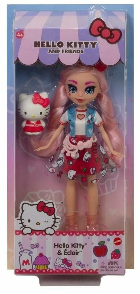 Кукла хеллоу. Хелло Китти куклы Mattel. Кукла hello Kitty дэшлин. Кукла Хелло Китти Маттел с фигуркой. Кукла эклер с Хеллоу Хелло Китти.