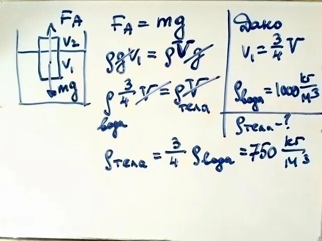 Тело плавает в воде погрузившись в нее на 3/4. Тело плавает в КЕРОСИНЕ. Объём погружённой в воду части бруска. Шарик плавает в жидкости.