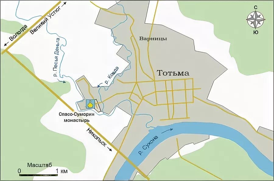Тотьма на карте. Г тотьма на карте. Тотьма вологодская на карте. Река уфтюга на карте. Река уфтюга вологодская область на карте.