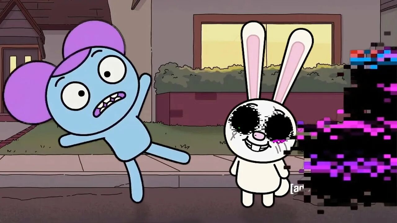 Learning with pibby. Learning with pibby pibby x bunbun. pibby and bun bun love. pibby.