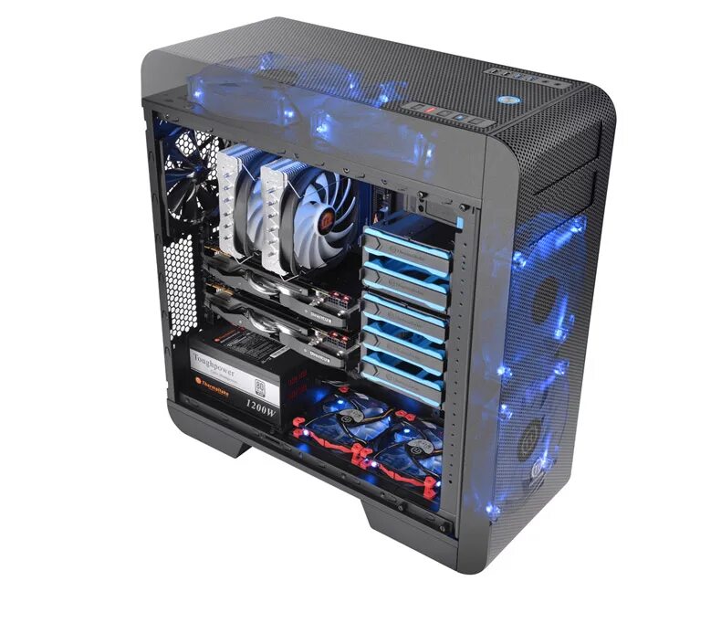 Потоки воздуха в корпусе. Thermaltake Core v71. Thermaltake Core v71 Tempered Glass Edition. Thermaltake v51 корпус. Thermaltake корпус Full Tower с 200мм вентиляторами.