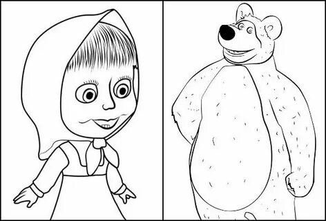 Desenhos de Masha e o Urso para colorir - Como fazer em casa Masha and the bear,
