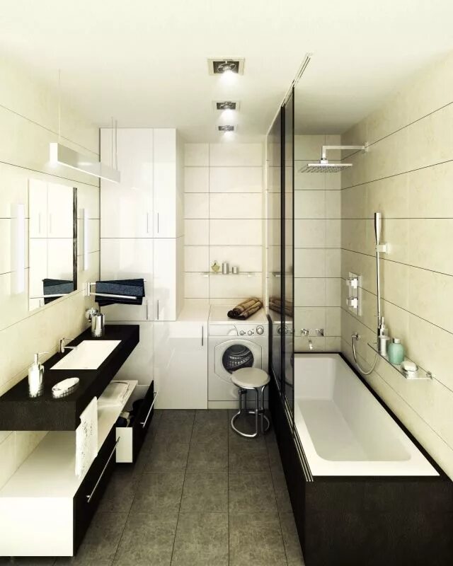 Фото расположения мебели в ванной комнате Pin by Sylvie Duguay on Salles de bain Apartment bathroom, Washbasin design, Bes