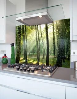 Кухонные экраны из закаленного стекла