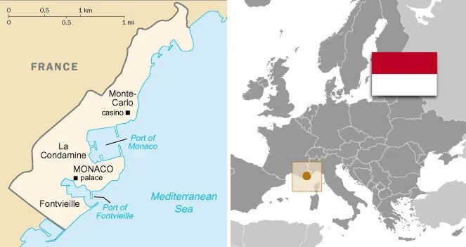 Где находится монте карло какая страна. Княжество Монако на карте. Королевство Монако на карте. Монако на карте Франции.