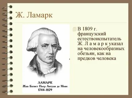 Ж б ламарк предложил