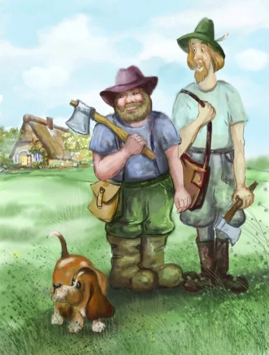 сказка народов манси два охотника. дровосек из красной шапочки. н. сказка 2 охотника. н.