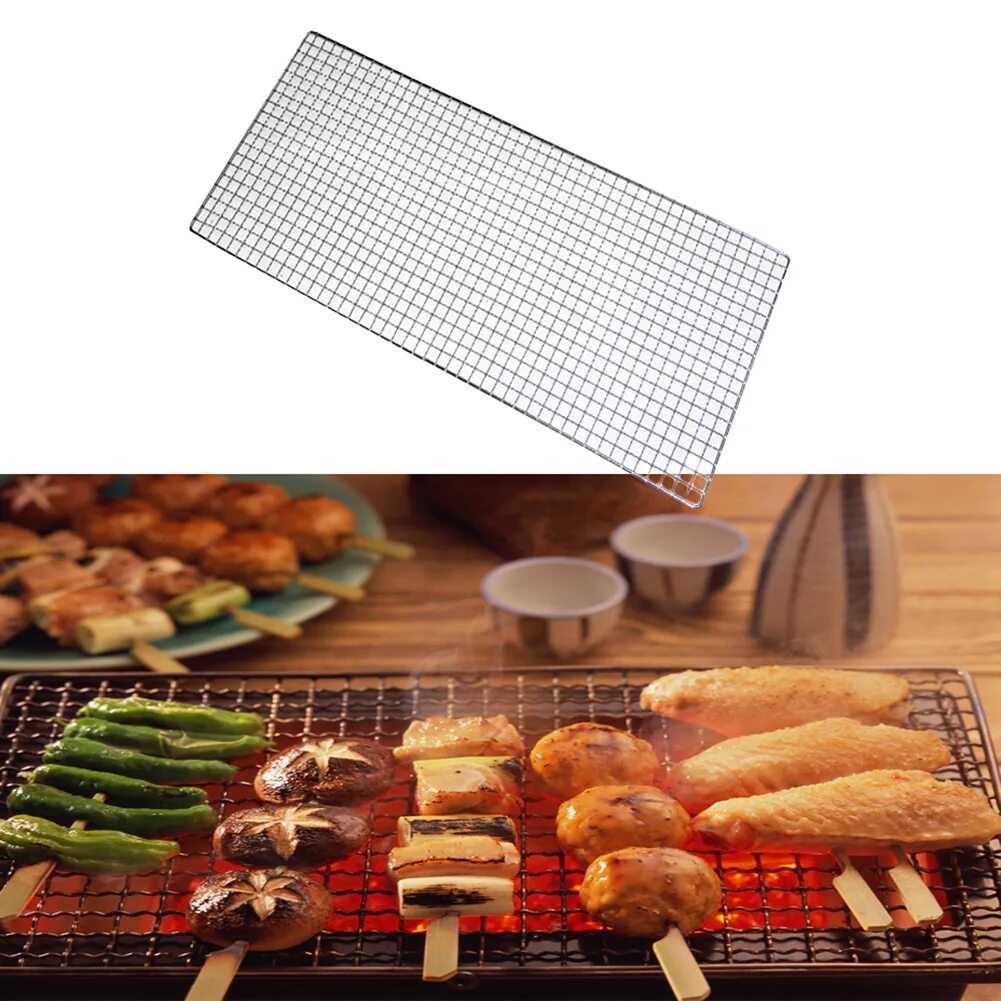 Сетка для шашлыка. Сетка из нержавейки barbeque 30*32. сетка барбекю 30 * 32 алиэкспресс. решетка для шашлыка. сетка для гриля на мангал.
