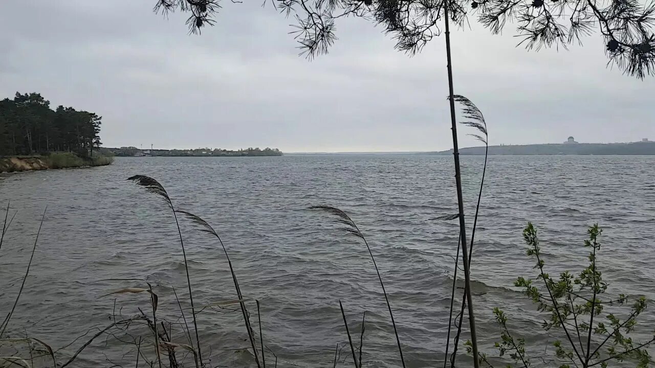 Закат на Воронежском водохранилище. Камера над воронежским водохранилищем. Ветер 6 метров