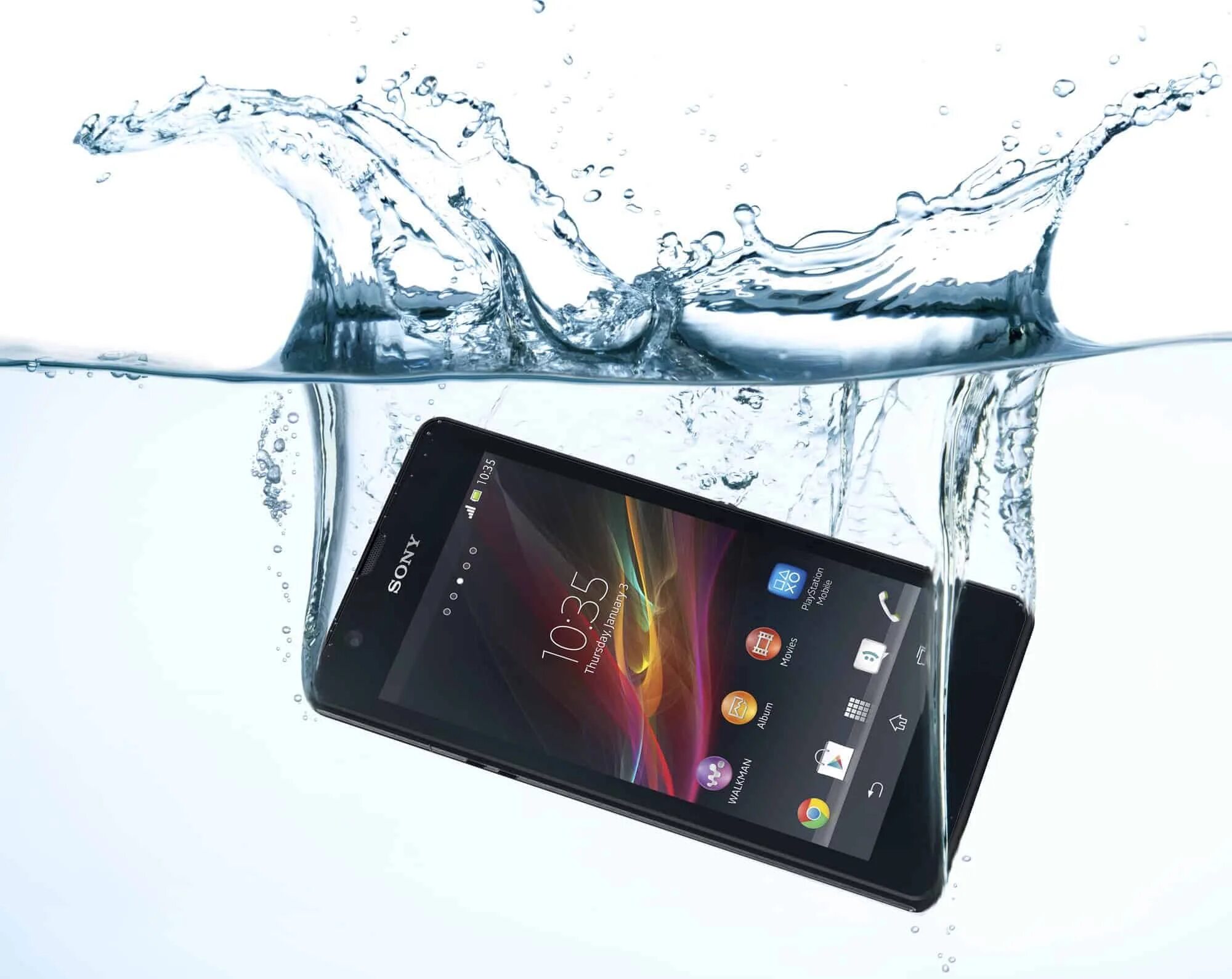 Водонепроницаемый Sony Xperia 2013. Sony Xperia ip68. Смартфон в воде. Xperia включается