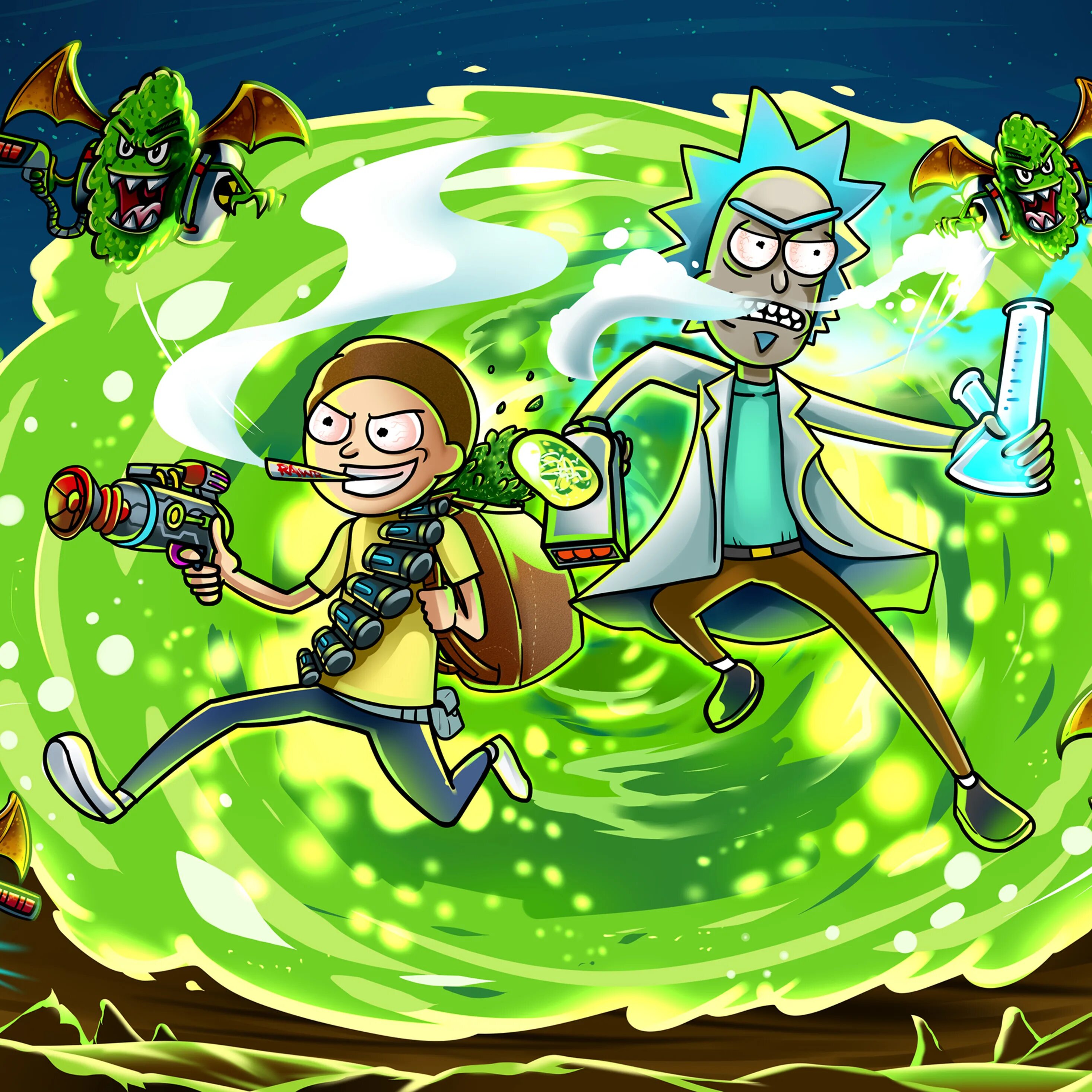 Morty sniffs