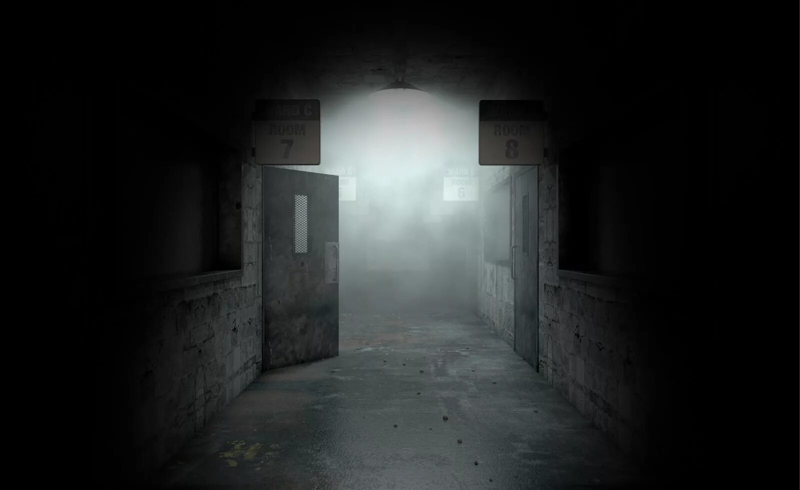 Dark Asylum. Dark Asylum Corridor.