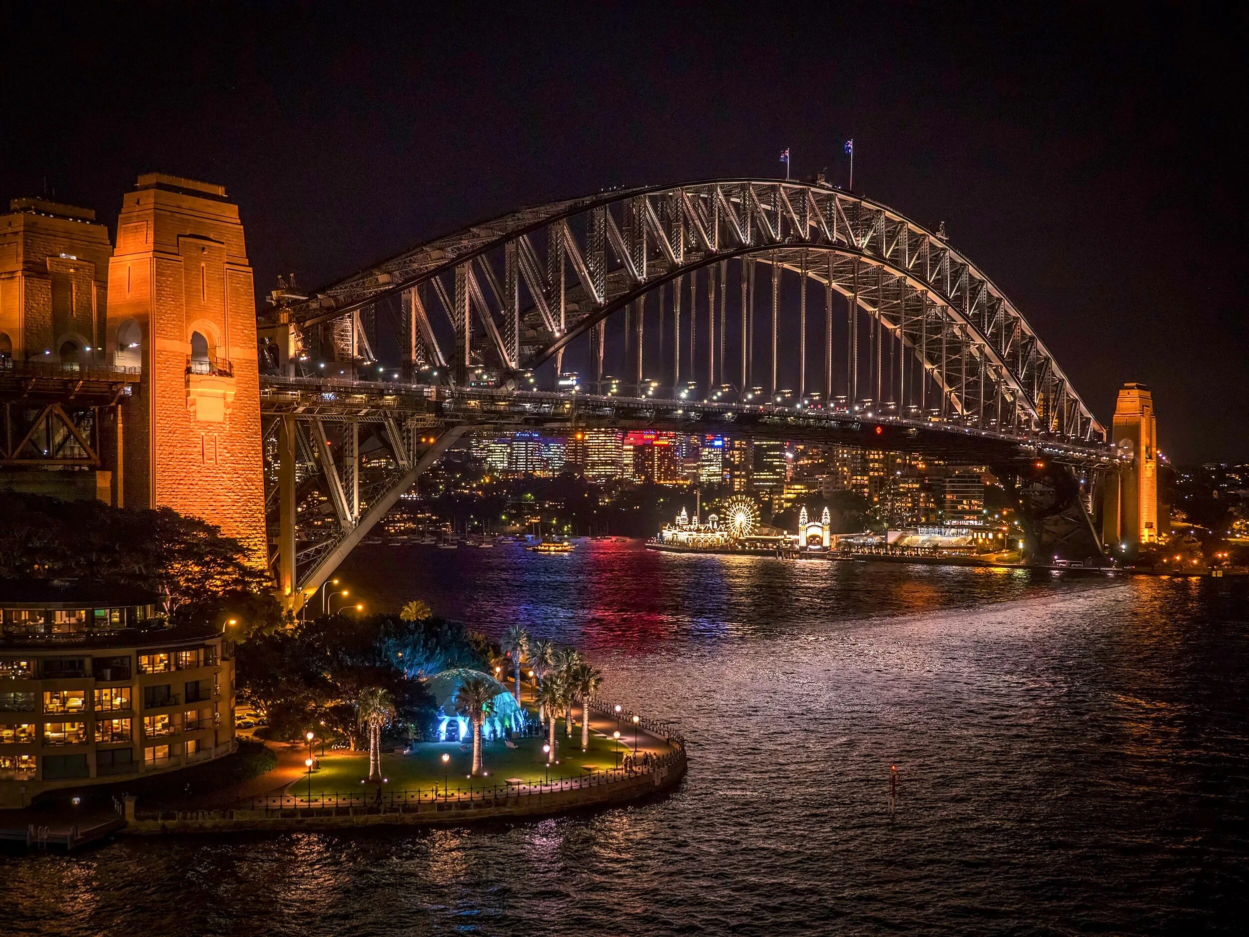 Харбор-бридж Сидней. Сиднейский Харбор-бридж, Австралия. Мост Харбор бридж в Австралии. Мост Харбор бридж ночью.