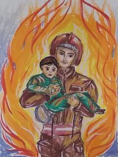Неопалимая купина рисунок