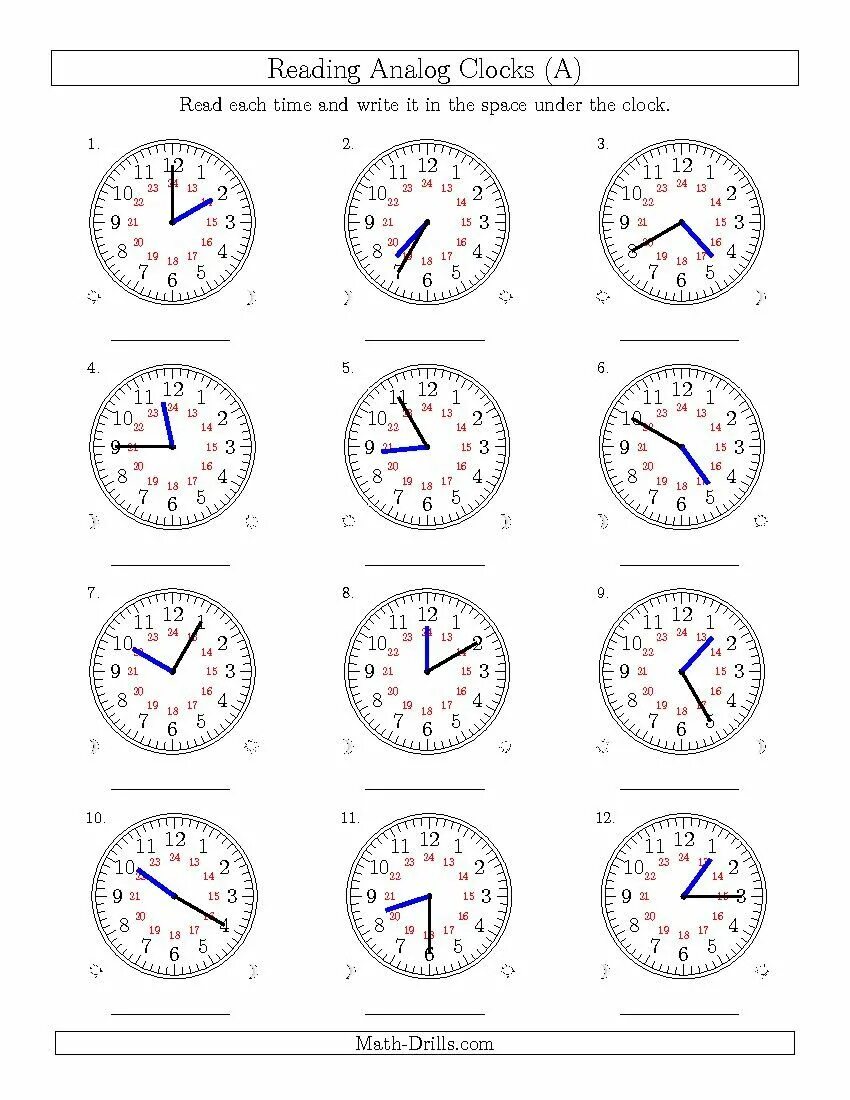 Under the clock