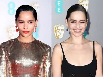 Zoë Kravitz and Emilia Clarke Make the Case for Slicked Hair at the.