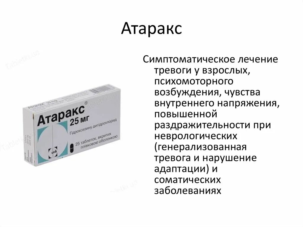 Через сколько можно пить после атаракса