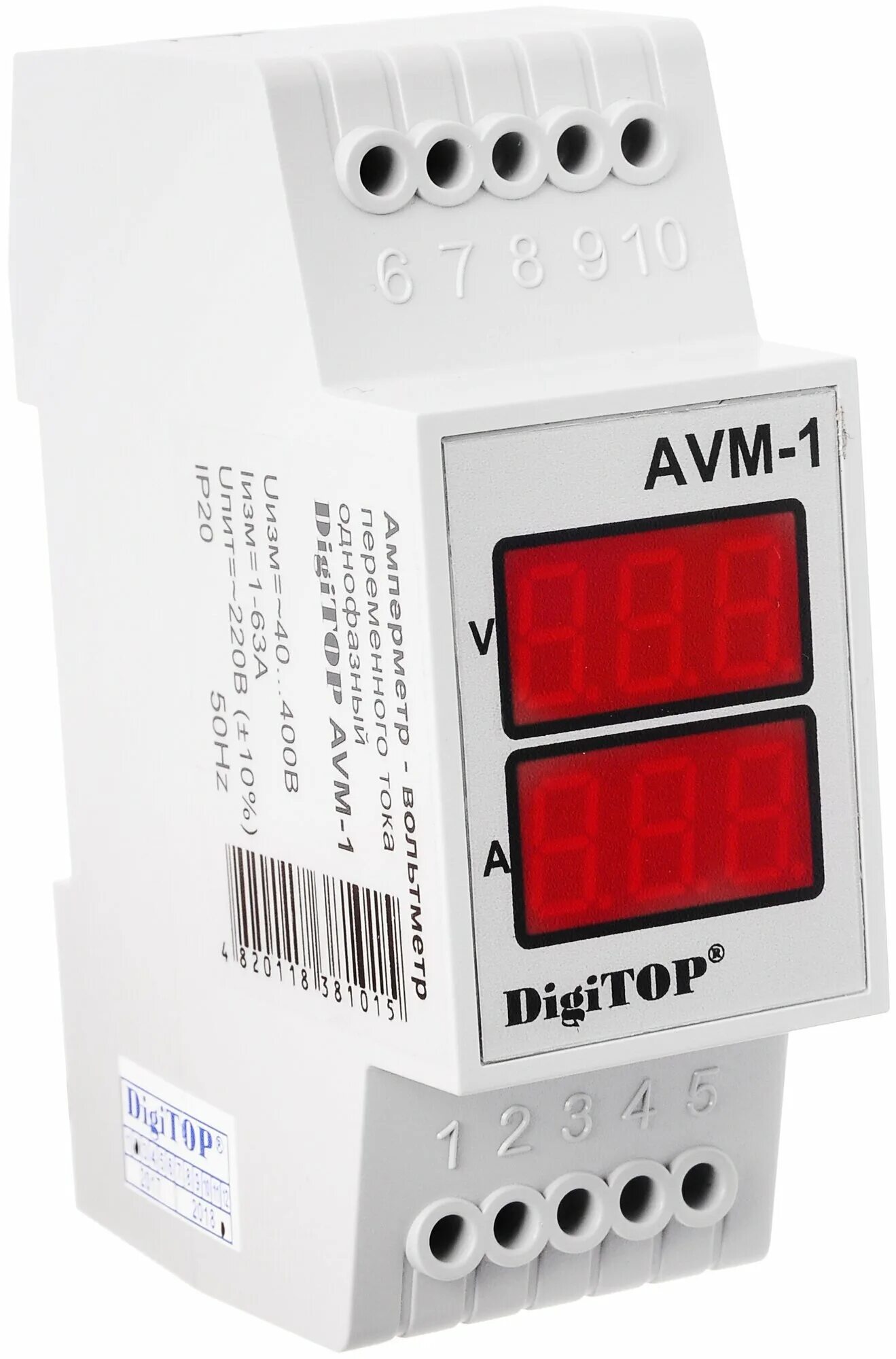 Амперметр для установки в щит Digitop АVМ-1 - купить в интернет-магазине по низк