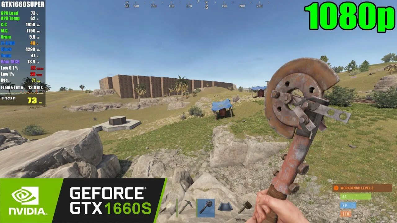 1660 rust. Rust 2025. раст 2025. rust benchmark.