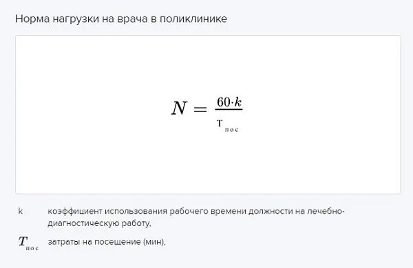 Норма нагрузки на врача. Нагрузка на врача формула расчета. Нагрузка на 1 врача формула расчета. Норма нагрузки для врача как рассчитать. Нагрузка врача в час