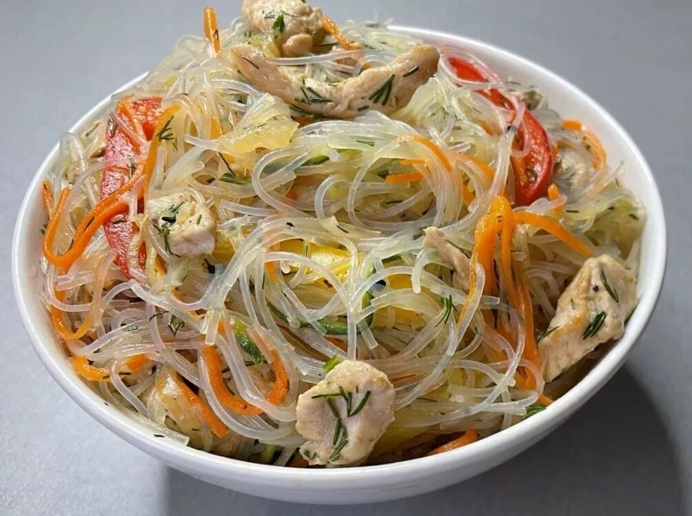 Фунчоза по корейски с курицей рецепт