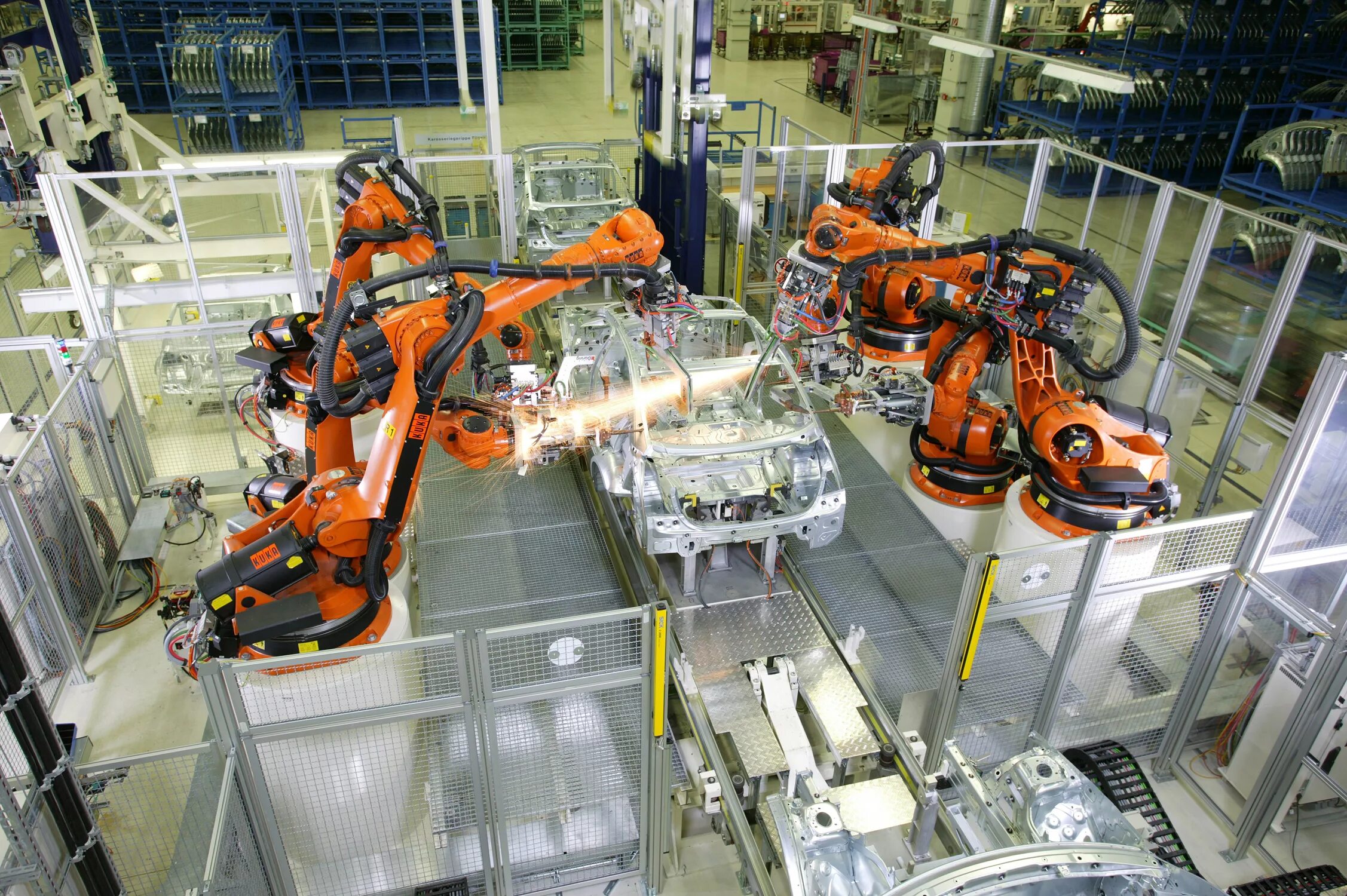 Роботизированный Технологический комплекс kuka. Промышленные роботы. Роботы в промышленности. Сборочные промышленные роботы. Изготовление робота